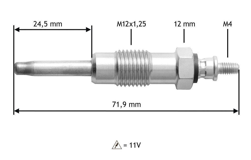 Bougie de préchauffage VALEO ref. 345140